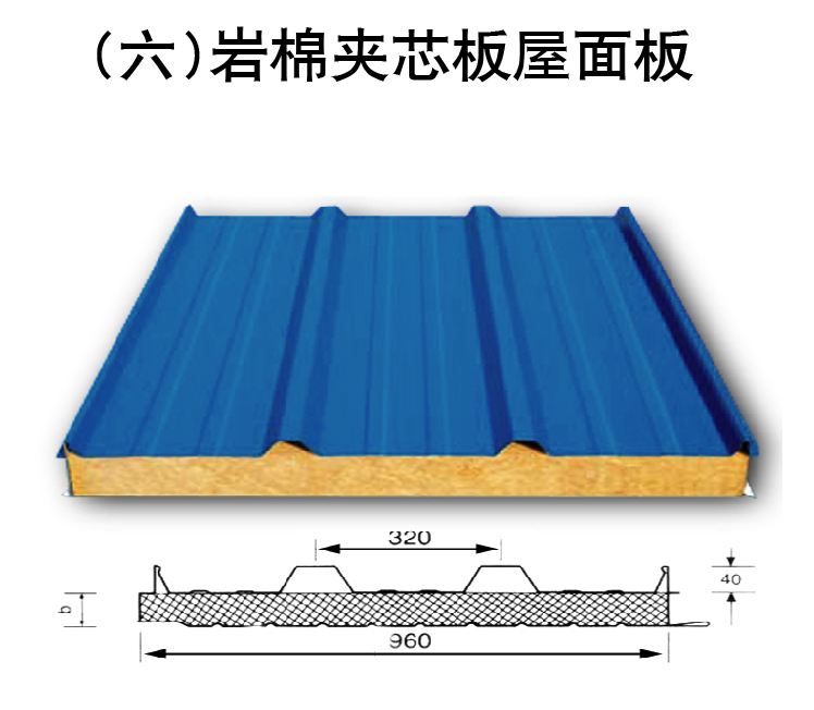 岩棉封边屋面板